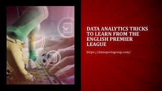 Data Analytics tricks to learn from the English Premier League