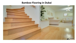 Bamboo Flooring in dubai