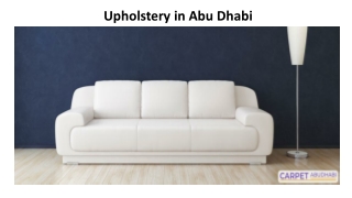 Upholstery in Abu Dhabi