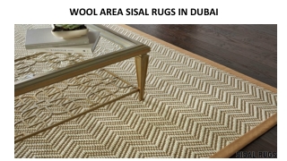 WOOL AREA SISAL RUGS DUBAI