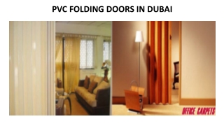 PVC FOLDING DOORS IN DUBAI