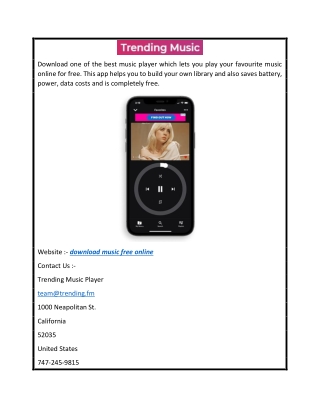 Download Music Free Online  Trending.fm