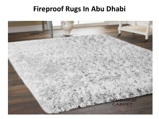 FIRE PROOF CARPETS IN ABU DHABI