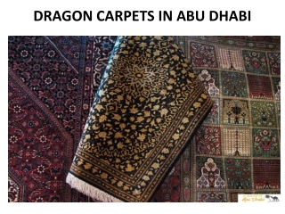 DRAGON CARPETS IN ABU DHABI