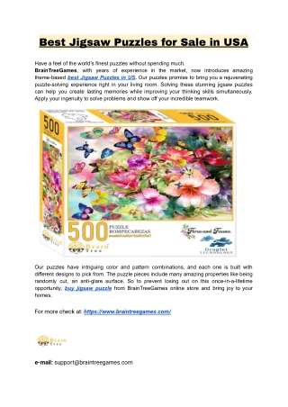 Best Jigsaw Puzzles for Sale in USA