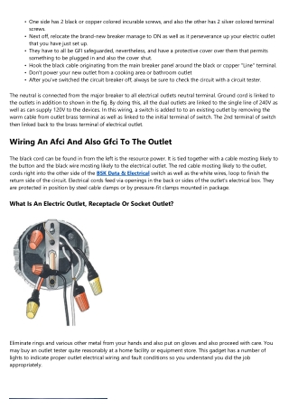 Exactly How To Wire Electric Outlets And Also Buttons