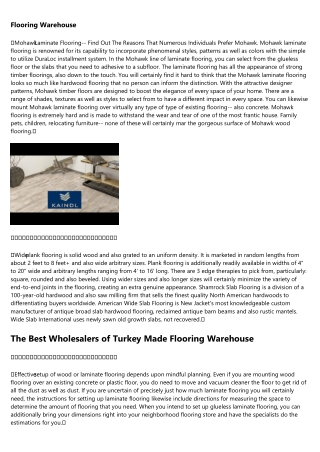 Best Distributors of Click Lock Flooring in Taiwan
