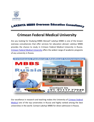 Crimean Federal Medical University