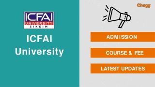 The Institute of Chartered Financial Analysts of India University - [ICFAI], Gan