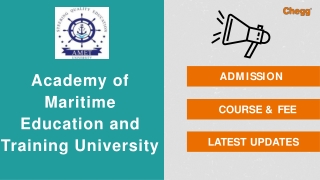 Academy of Maritime Education and Training - [AMET], Chennai