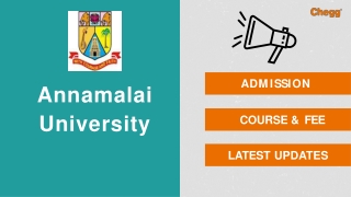 Annamalai University - [AU], Annamalainagar