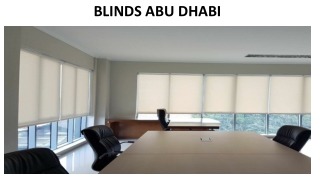 BLINDS ABU DHABI