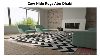 Cow Hide Rugs Abu Dhabi
