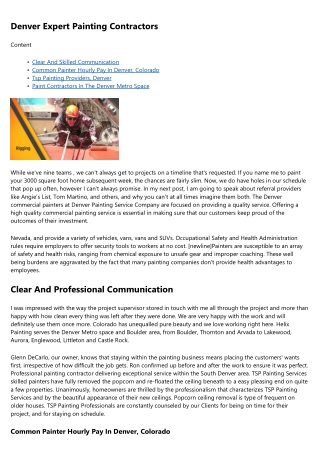 The Most Common Complaints About Best Commercial Painters Twitter Accounts, And