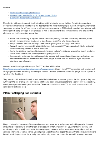 Things To Think About When Purchasing A Home Security Alarm