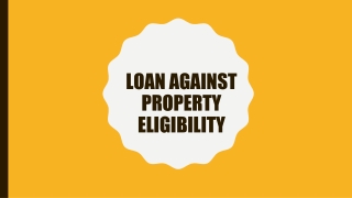 Loan Against Property Eligibility