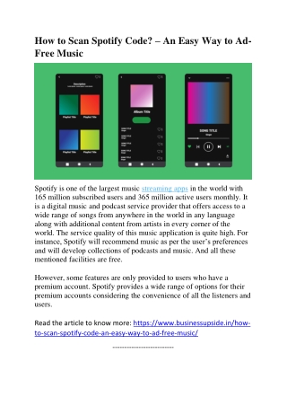 How to Scan Spotify Code