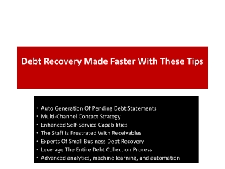 Debt Recovery Made Faster With These Tips
