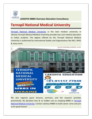 Ternopil National Medical University
