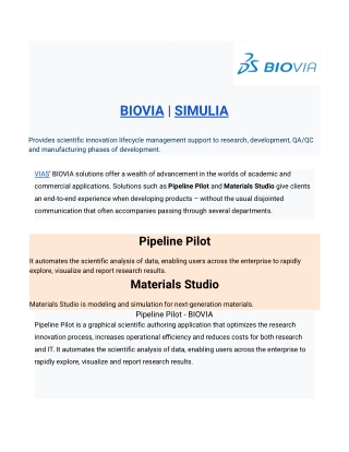 BIOVIA _ Simulia