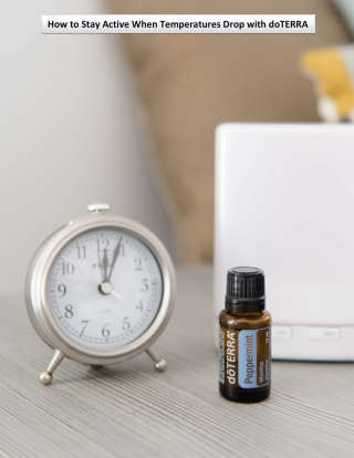 How to Stay Active When Temperatures Drop with doTERRA