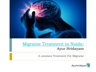 A common Treatment For Migraine