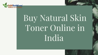 Purchase Natural Skin Toner for in India | TabletShablet