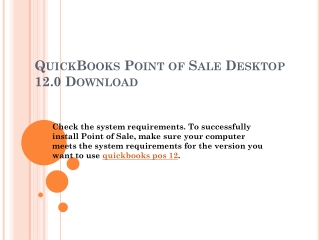 Quickbooks Point Of Sale Desktop 12.0 Crack