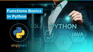 Python Functions Tutorial - 18 | Working With Functions In Python |Simplilearn