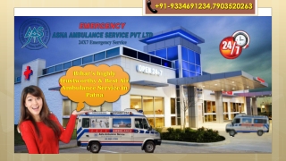 Hire Ambulance Service with Responsibility and Safest Bed-2-Bed Service |ASHA