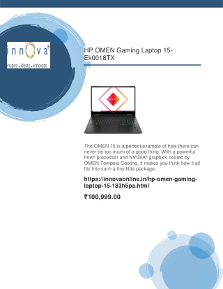 HP OMEN Gaming Laptop 15