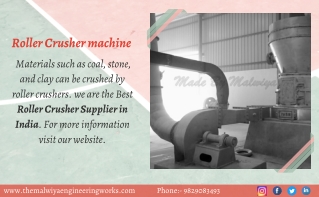 Industrial machine {Plate bending machine, Roller crusher machine } Manufacturer