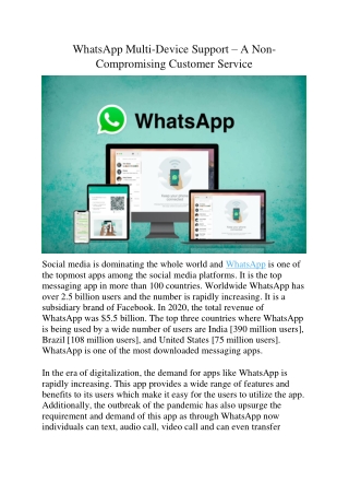 WhatsApp Multi-Device Support