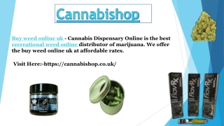 Cannabis dispensary online uk