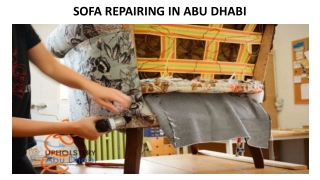SOFA REPAIRING IN ABU DHABI
