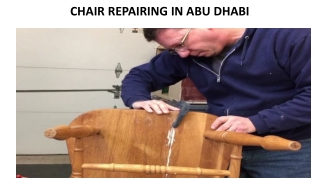CHAIR REPAIRING IN ABU DHABI