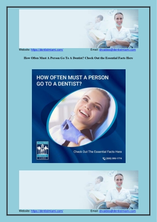 How Often A Person Must Go To A Dentist