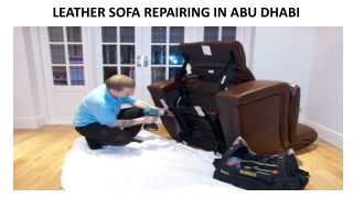 LEATHER SOFA REPAIRING IN ABU DHABI
