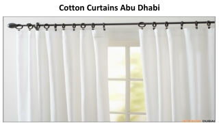 Cotton Curtains Abu Dhabi