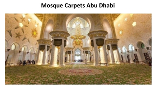 Mosque Carpets Abu Dhabi