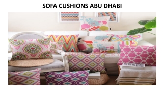 SOFA CUSHIONS ABU DHABI