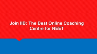 Best Online Coaching For NEET - Ideal Institute of Biology