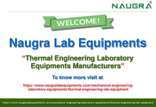 Thermal Engineering Laboratory Equipments Manufacturers