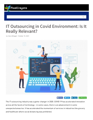 IT Outsourcing in Covid Environment: Is It Really Relevant?