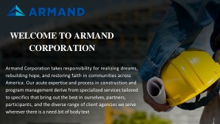 Armand Corporation Construction & Program Management Company