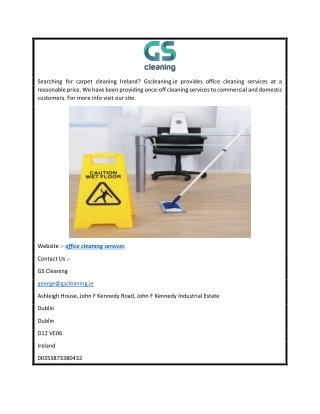 Office Cleaning Services  Gscleaning.ie