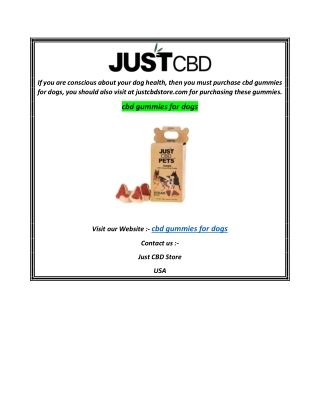 cbd gummies for dogs