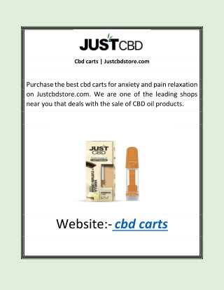 Cbd carts | Justcbdstore.com