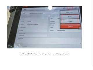 How to Check & Email Repair History on Autel Diagnostic Tools