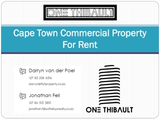 Cape Town Commercial Property For Rent